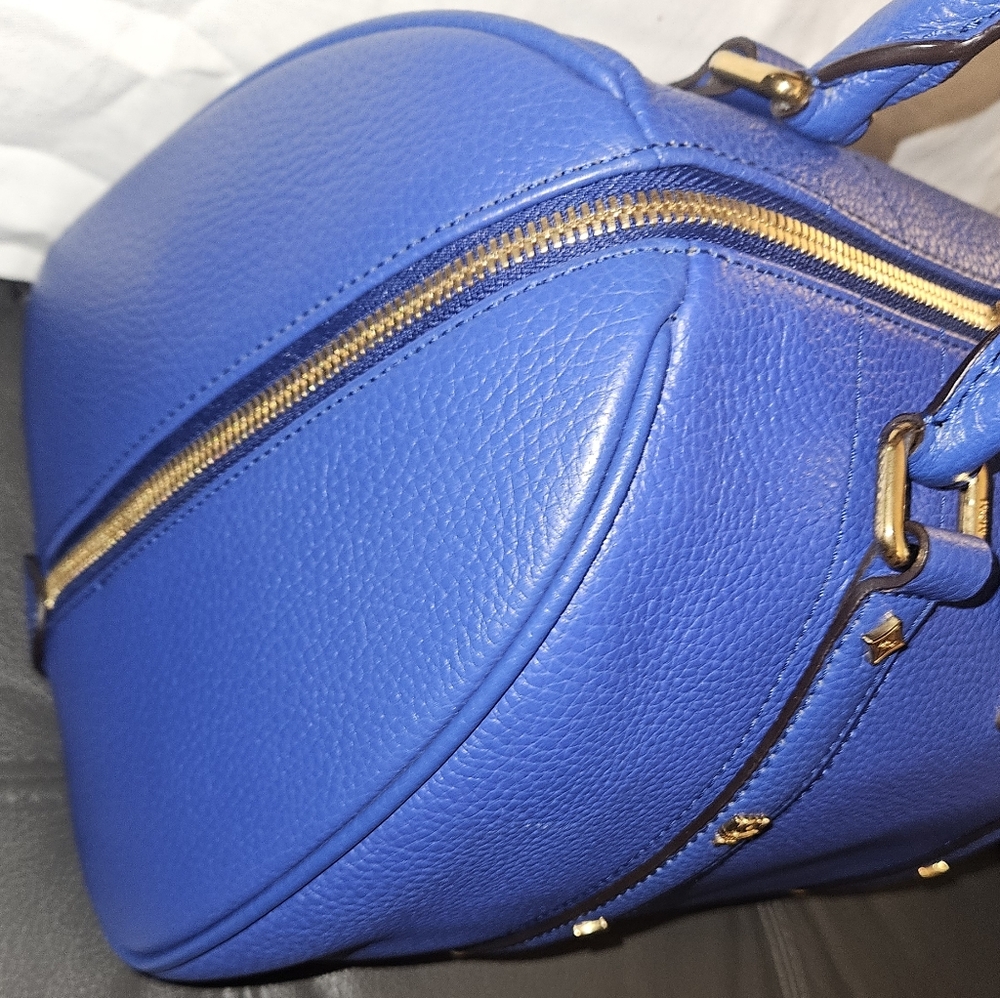 MCM Blue Boston Bag - Picture 3 of 8